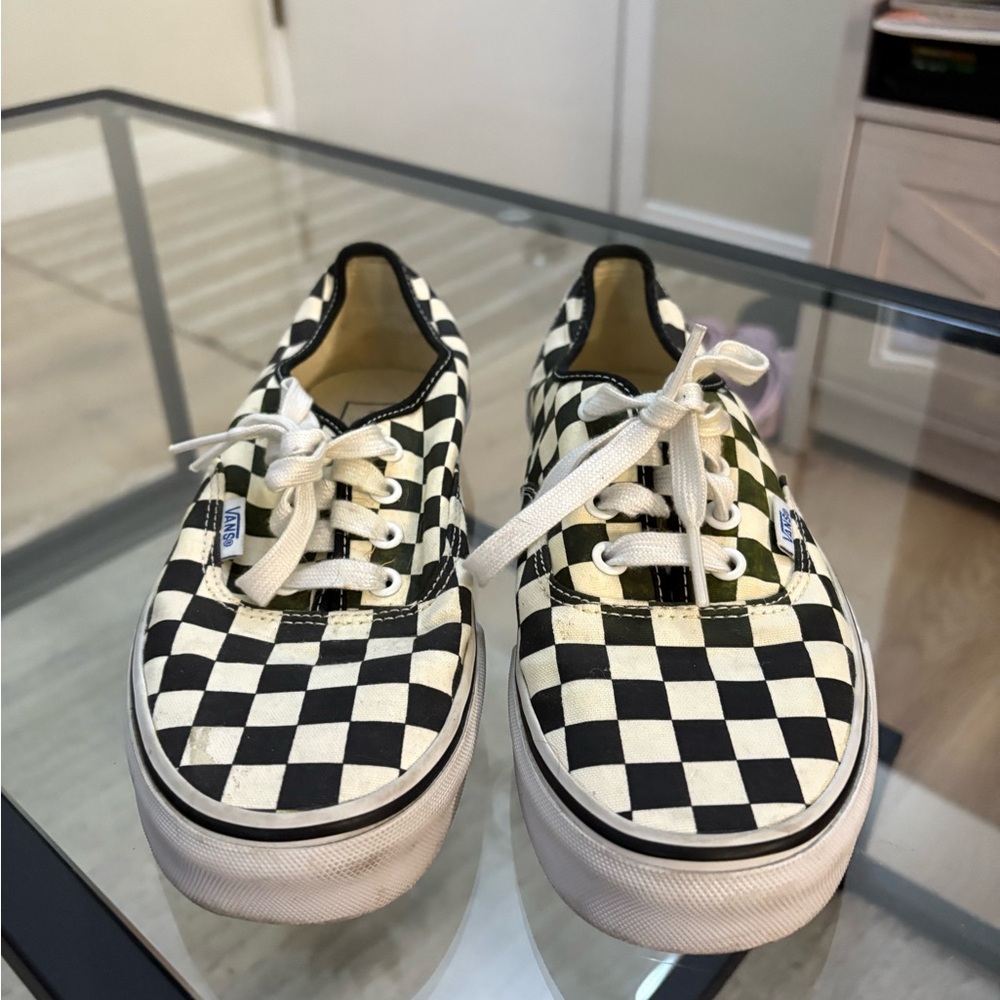 Vans Black and White Checkerboard Shoes
